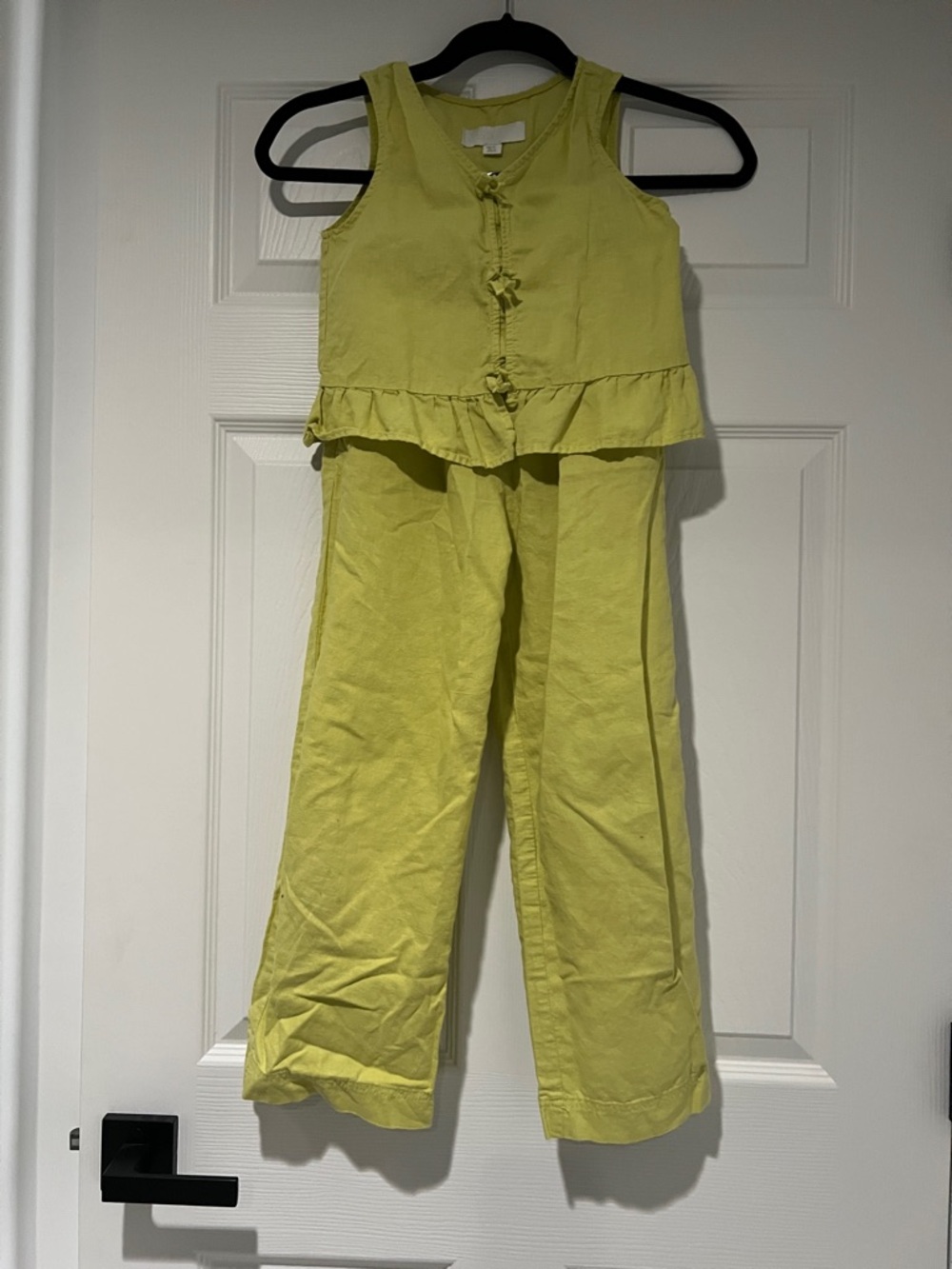 Cute Lime Green Girls' Sleeveless set